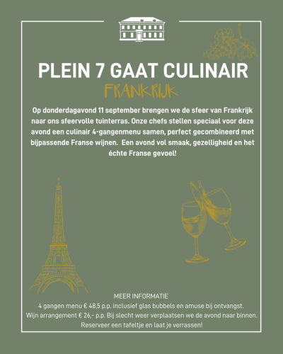 Plein 7 gaat culinair Frankrijk Insta